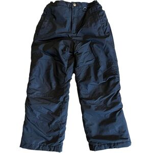 Black Lands’ End snow pants grow-a-longs reinforced knees and seat size 7